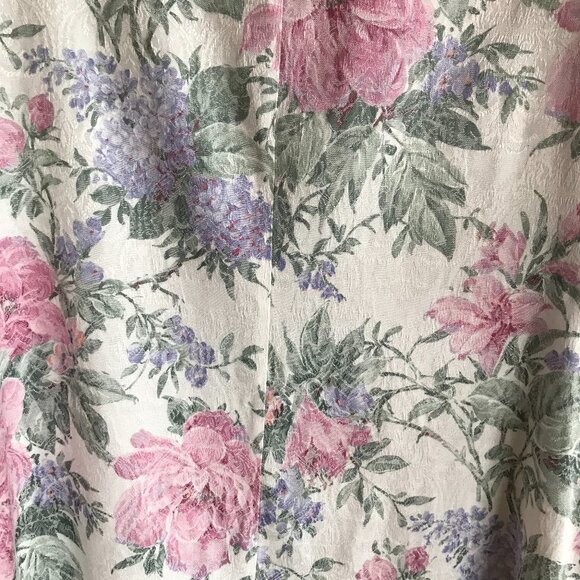 S.L. Fashions 70s Floral Blazer: Vintage Short Sleeve Jacket, Women's Size 16 - Picture 11 of 13